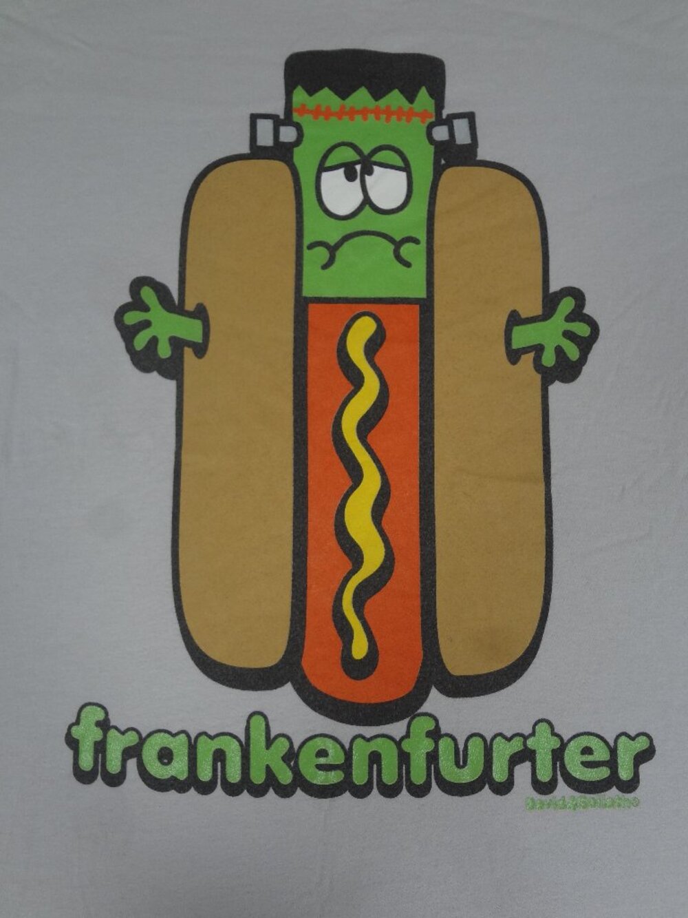 DAVID & GOLIATH FRANKENFURTHER FRANKENSTEIN GRAY MEDIUM T-SHIRT M70 *SPOT C PICS